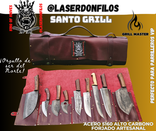 SANTO GRILL Nueve Piezas mas Trinche de Obsequio